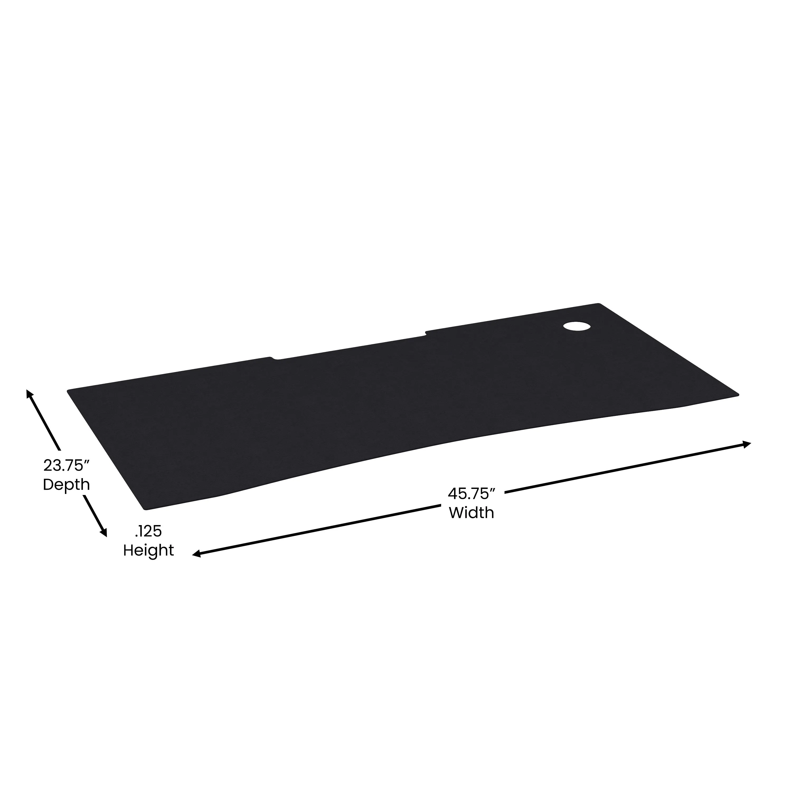 Black Full Desktop Mouse Pad NAN-GM1031-BK-GG