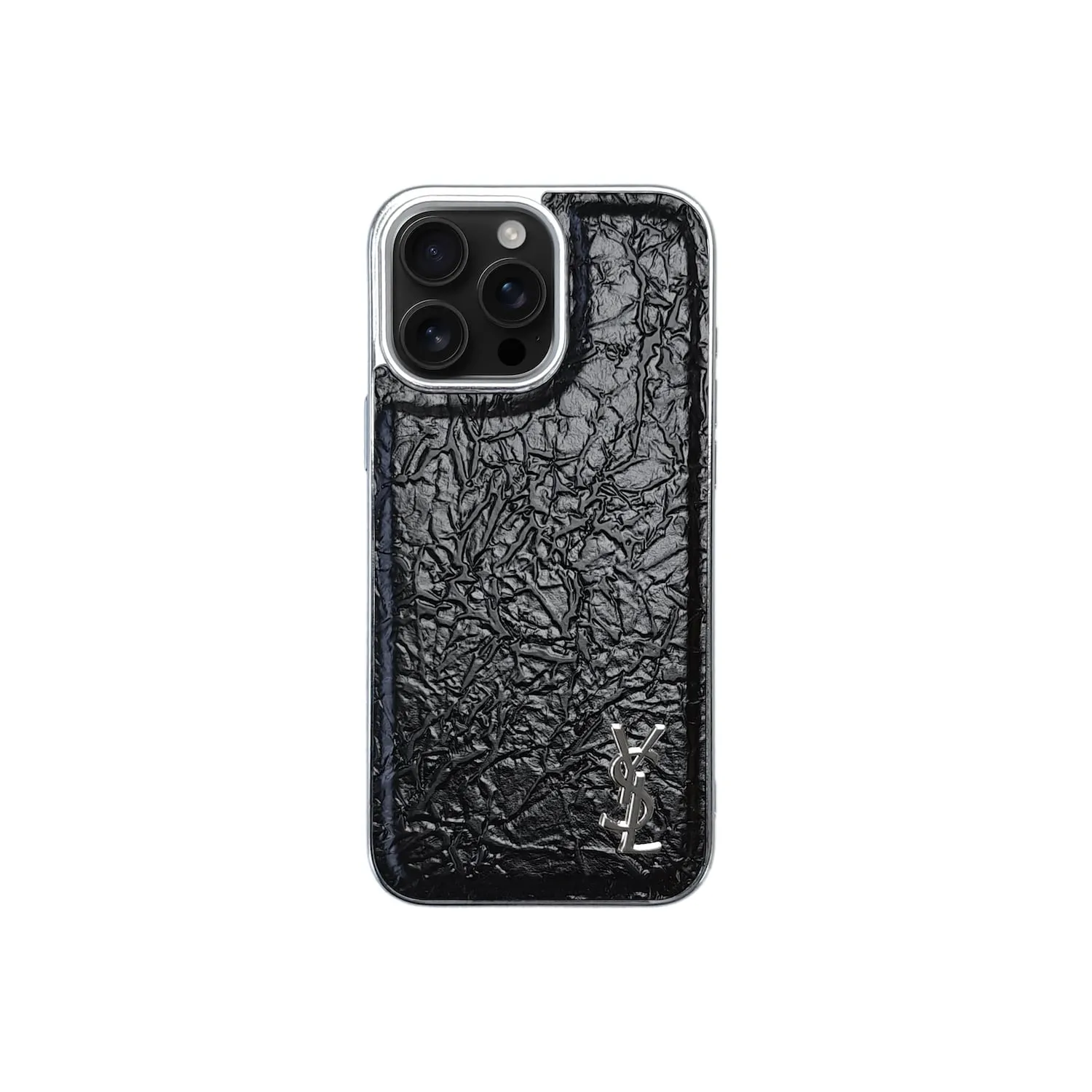 BLK YL Metallic x Leather iPhone Case