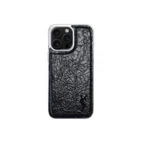 BLK YL Metallic x Leather iPhone Case