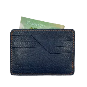 Blue Slim Card Holder Wallet