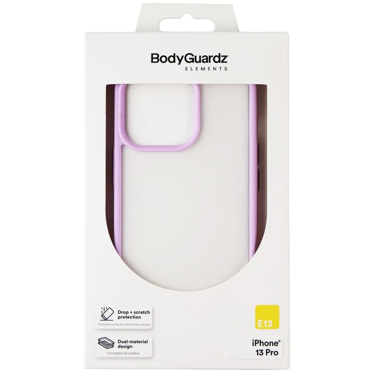 BodyGuardz Elements E13 Hard Case for iPhone 13 Pro - Lavender Purple