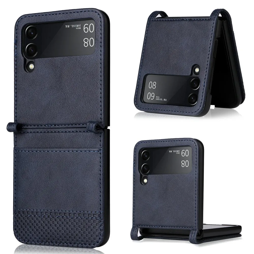 Bofink Vintage Samsung Galaxy Z Flip3 5G leather case - Blue