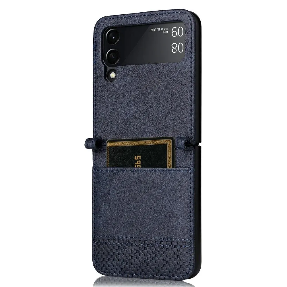 Bofink Vintage Samsung Galaxy Z Flip3 5G leather case - Blue