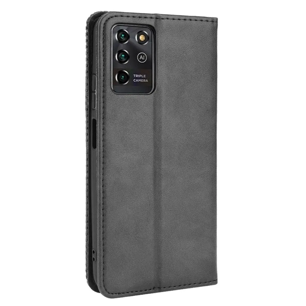 Bofink Vintage ZTE Blade V30 Vita leather case - Black