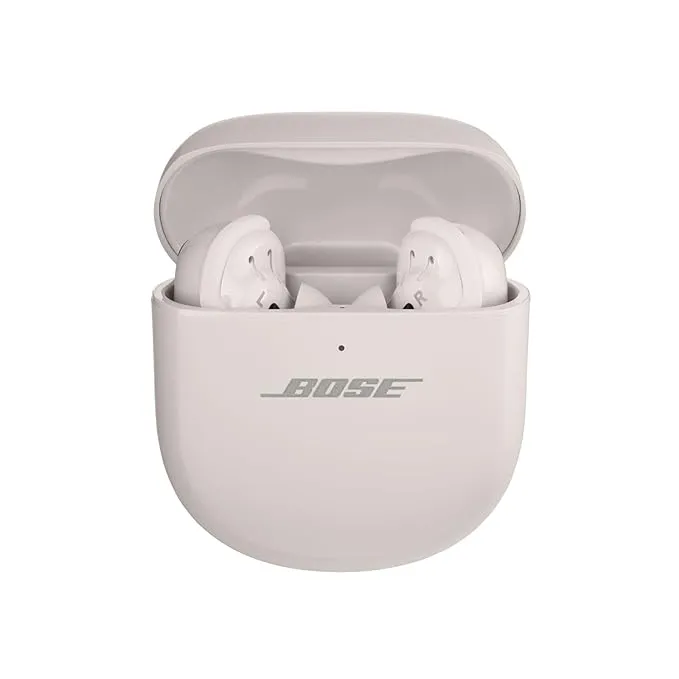 Bose New Quiet Comfort Ultra Wireless Noise Cancelling Earbuds, Bluetooth Noise Cancelling Earbuds with Spatial Audio and World-Class Noise Cancellation, White Smoke 882826-0020