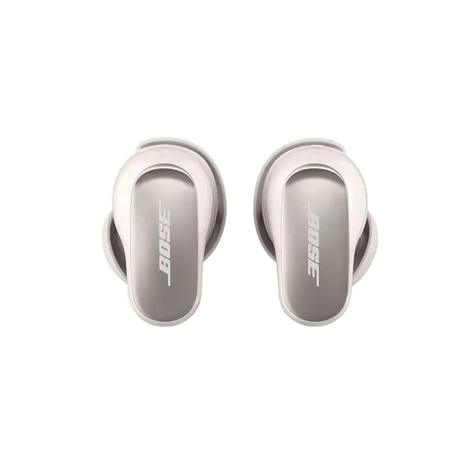 Bose New Quiet Comfort Ultra Wireless Noise Cancelling Earbuds, Bluetooth Noise Cancelling Earbuds with Spatial Audio and World-Class Noise Cancellation, White Smoke 882826-0020