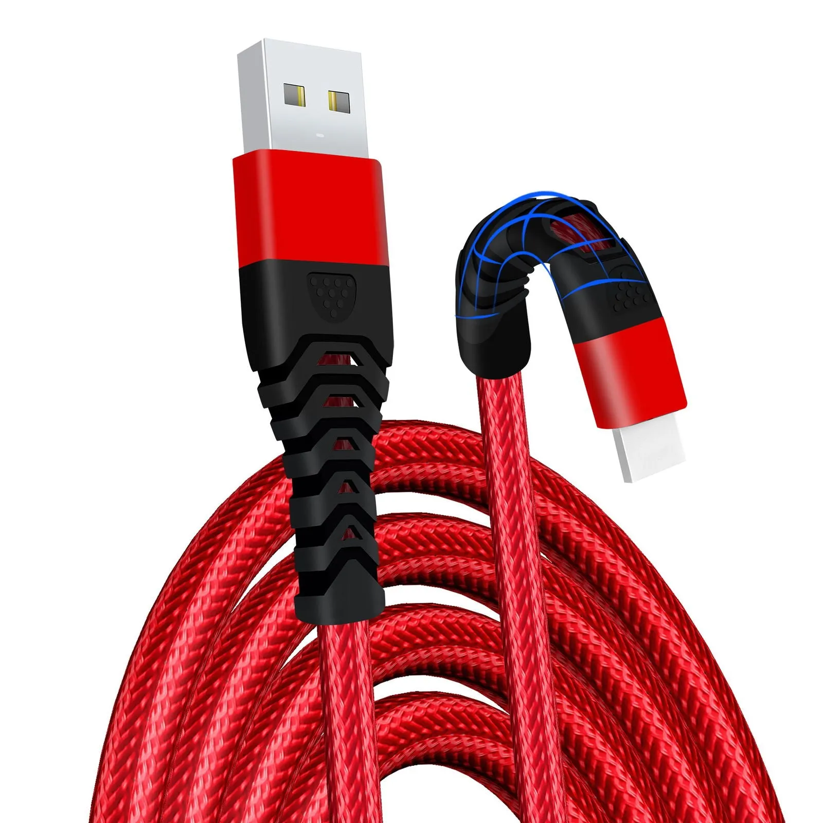 Braided Lightning Cable USB Heavy Duty Charger Charging Data Lead For iPhone's