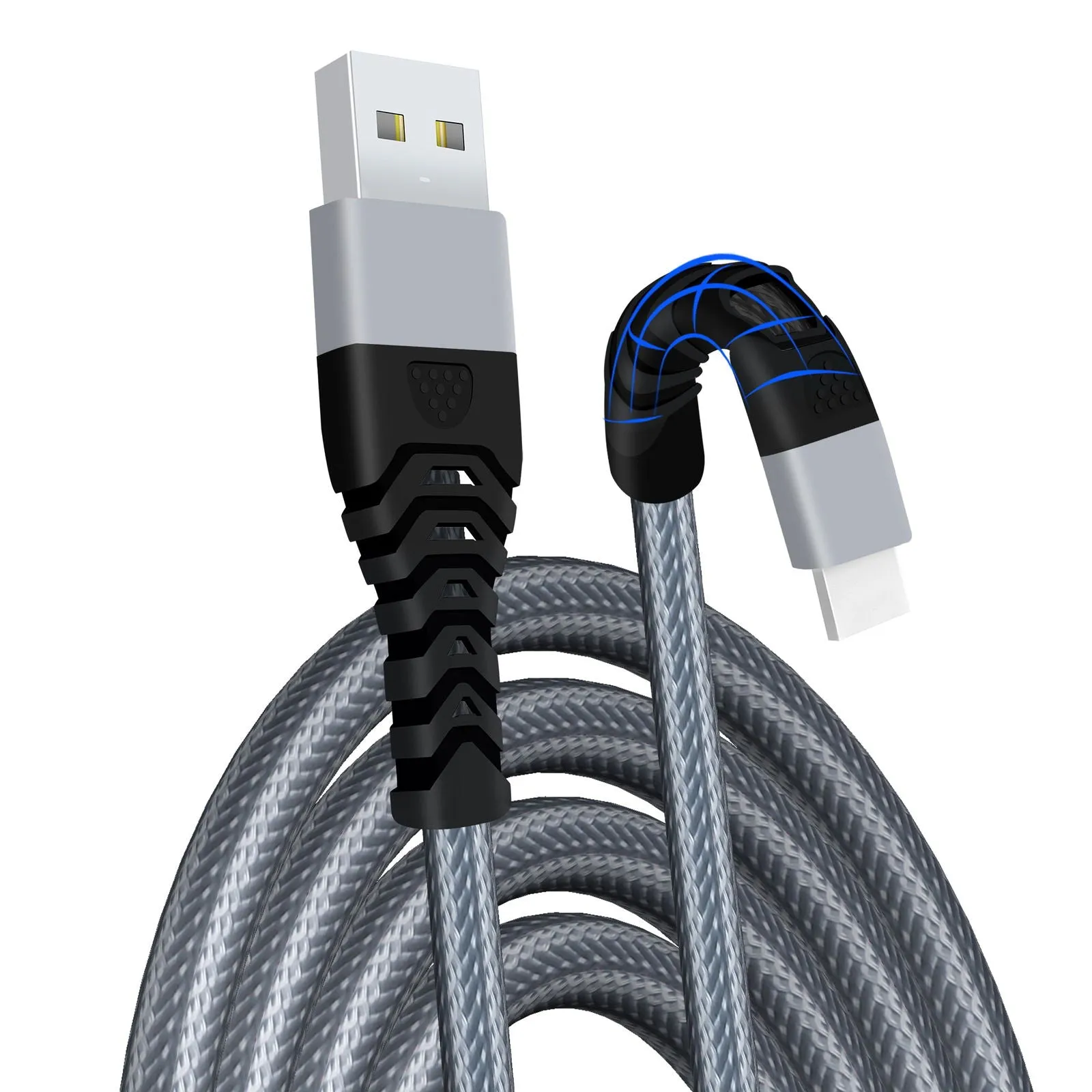 Braided Lightning Cable USB Heavy Duty Charger Charging Data Lead For iPhone's