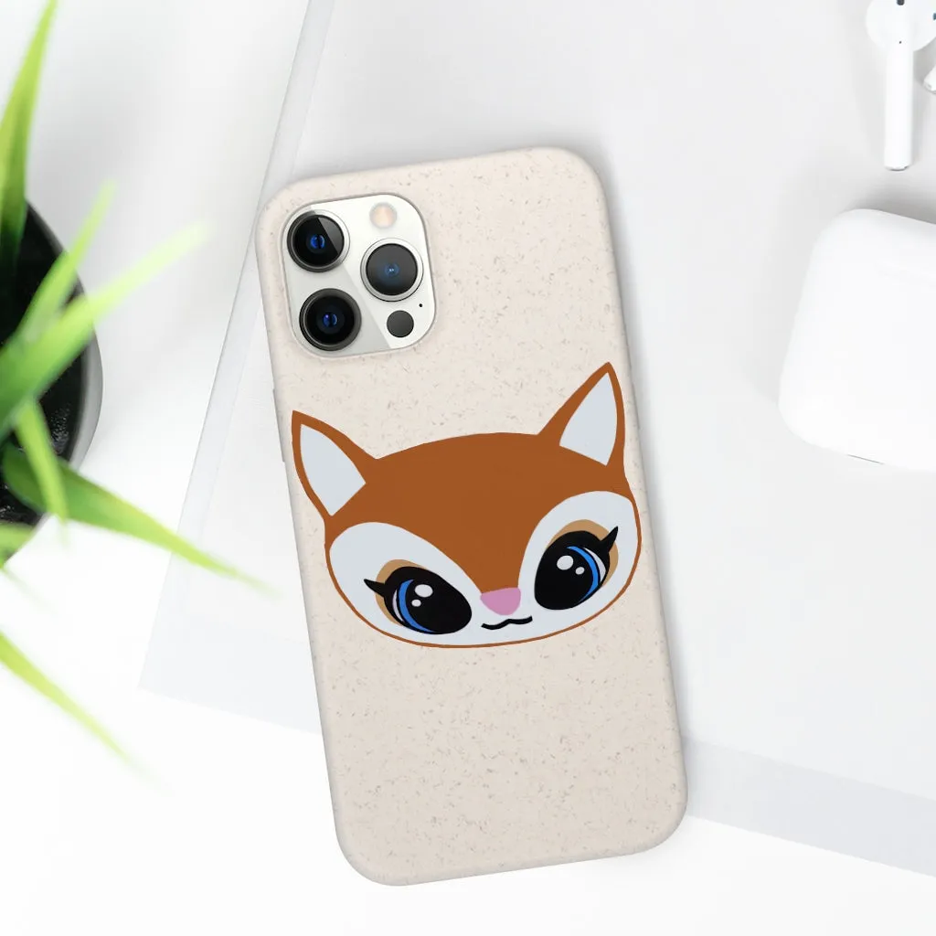 Brown Deer Head Biodegradable Case