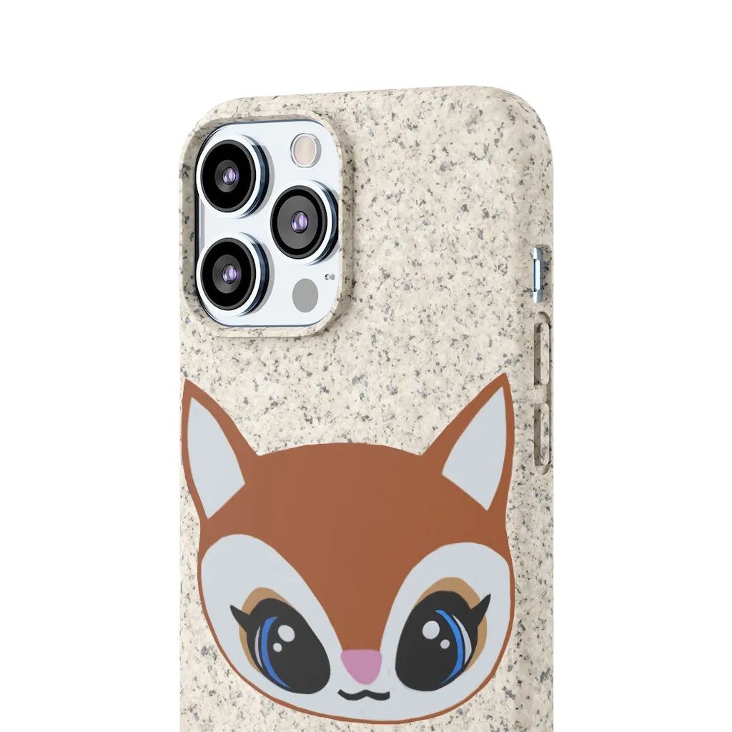 Brown Deer Head Biodegradable Case