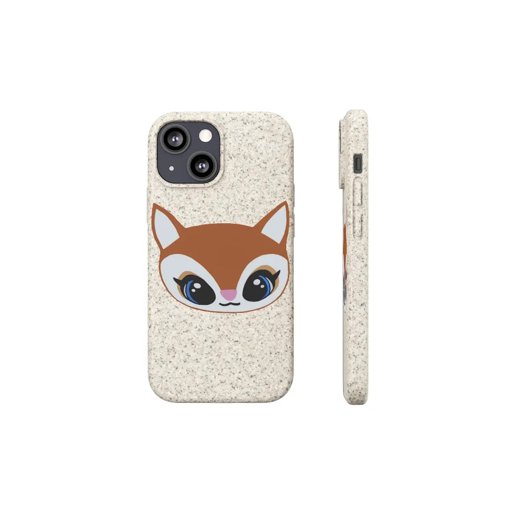 Brown Deer Head Biodegradable Case