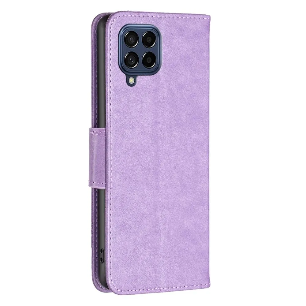 Butterfly Samsung Galaxy M53 5G flip case - Purple