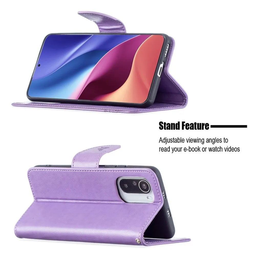 Butterfly Xiaomi Mi 11i / Poco F3 / K40 Pro Plus flip case - Purple