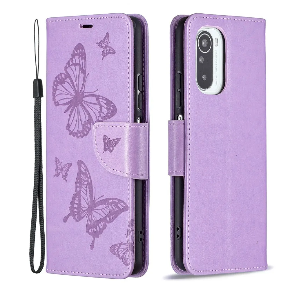 Butterfly Xiaomi Mi 11i / Poco F3 / K40 Pro Plus flip case - Purple