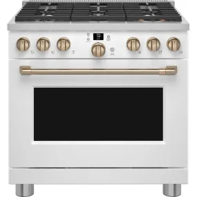 Café 36-inch Freestanding Gas Range with WI-FI Connect CGY366P4TW2