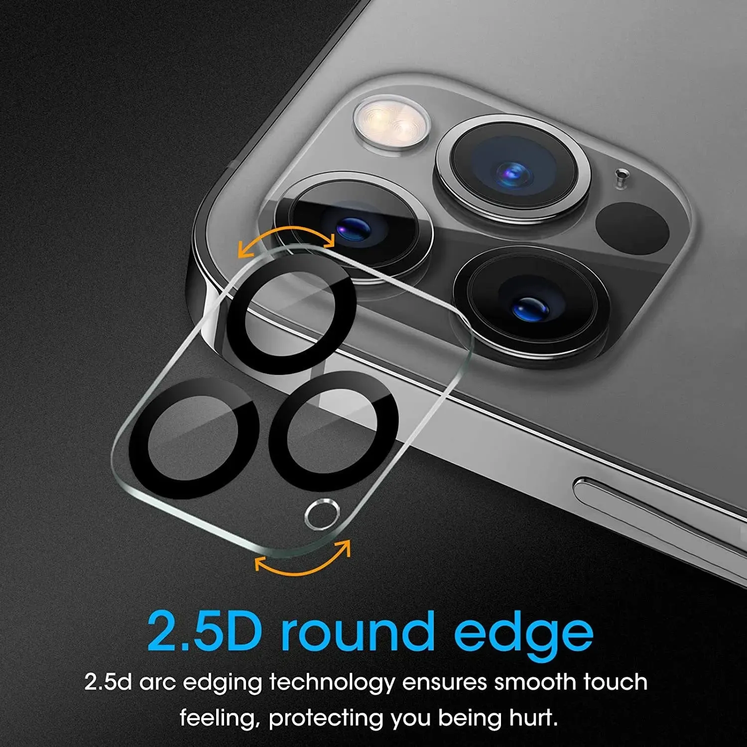 Camera Lens HD Tempered Glass Protector for iPhone 12 Pro Max 6.7-iPhone 12 Pro Max Camera Lens Protector