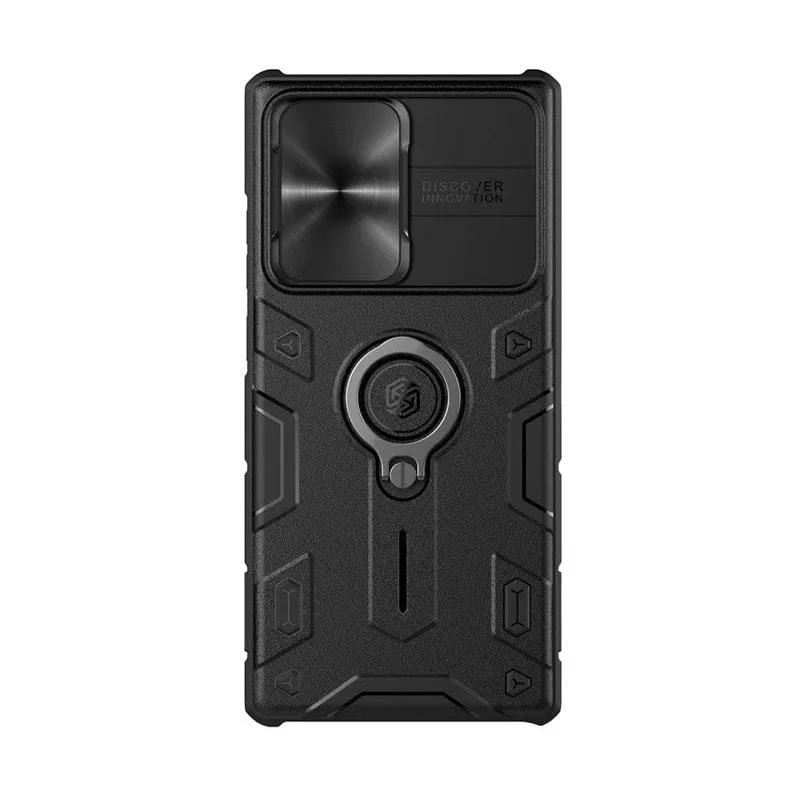 Camshield Armor Phone Case with Camera Protection Cover with Kickstand Ring Holder