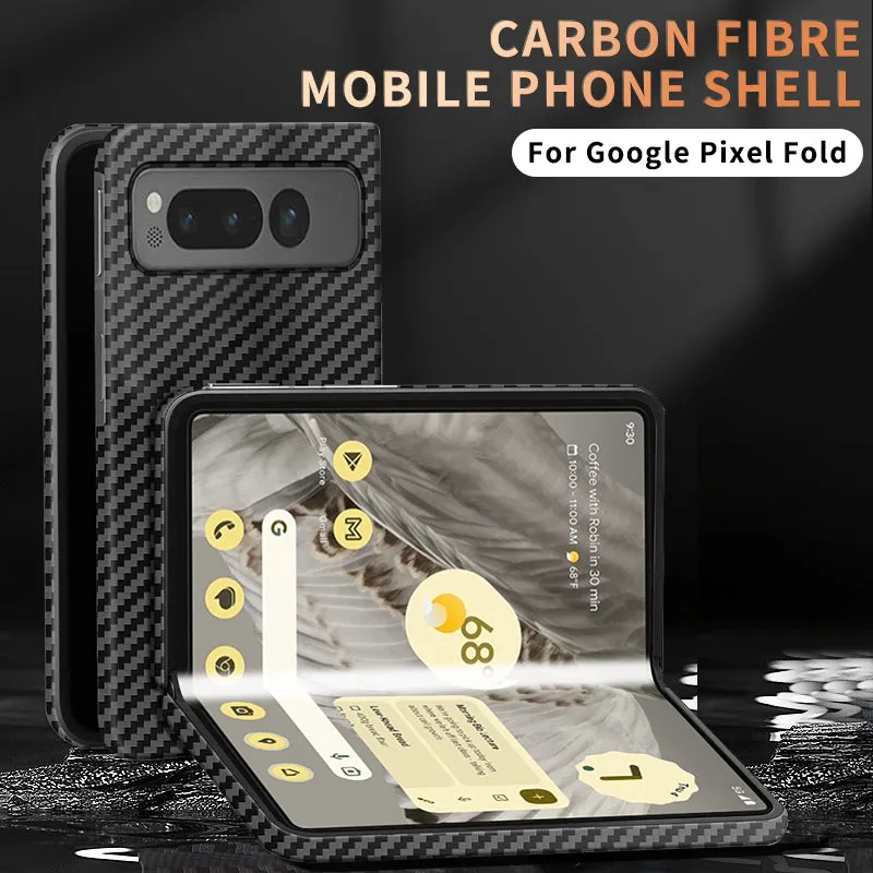 Carbon Fiber Slim Skin Texture Matte Anti-fall Phone Case For Google Pixel Fold