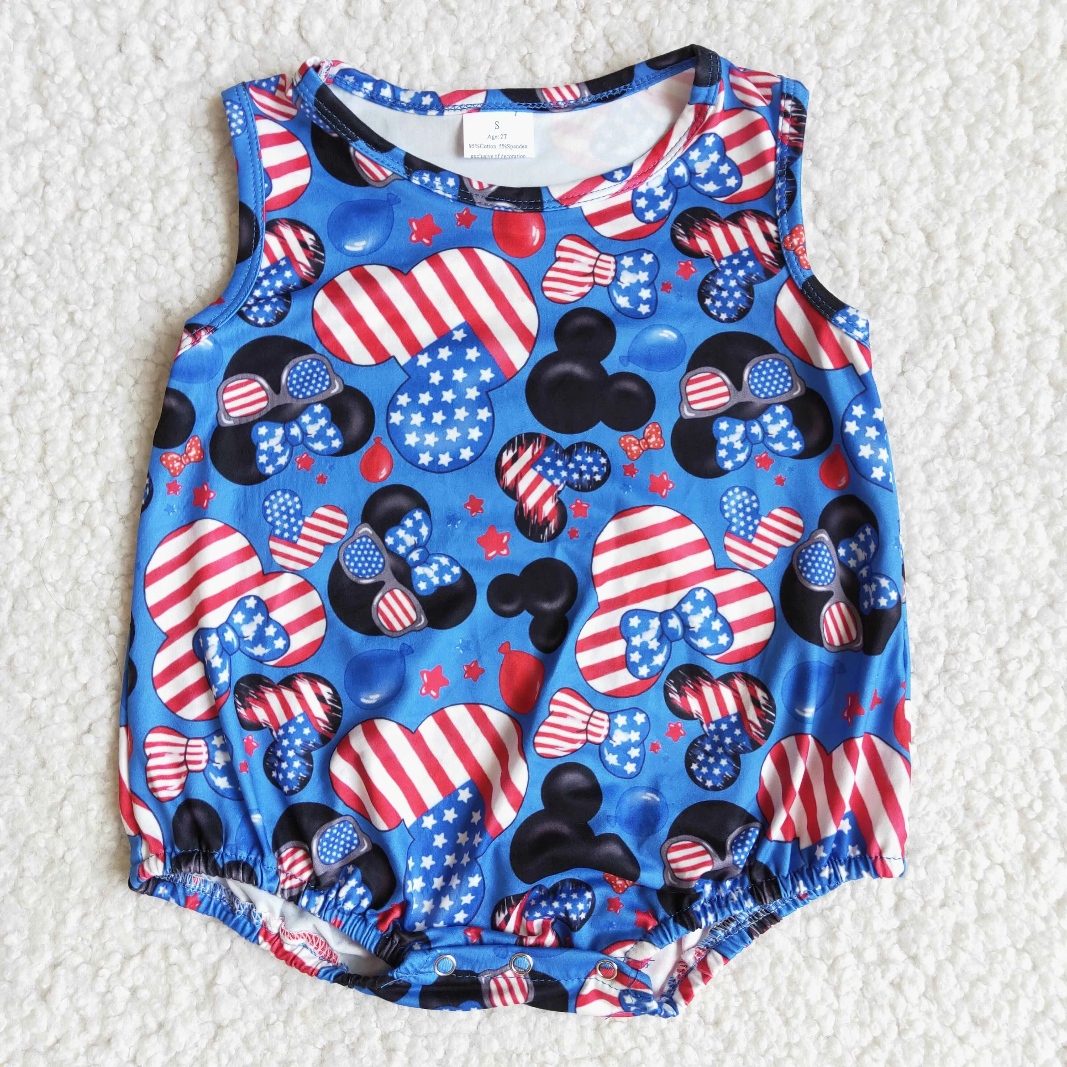 Cartoon Cute Boy  romper