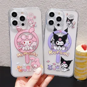 Cartoon iPhone 15 promax magnetic phone case sanrio iphone14plus/13/12/11