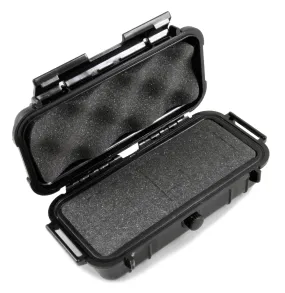 CASEMATIX 7.75" Waterproof Hard Travel Case with Rubber and Customizable Foam Interior - Fits Accessories up to 5.5" x 2" x 1.5"