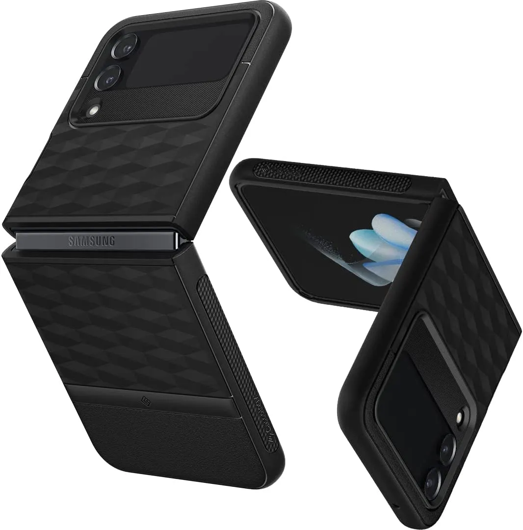 Caseology Parallax 3D Ergonomic Pattern Protective Case - Matte Black