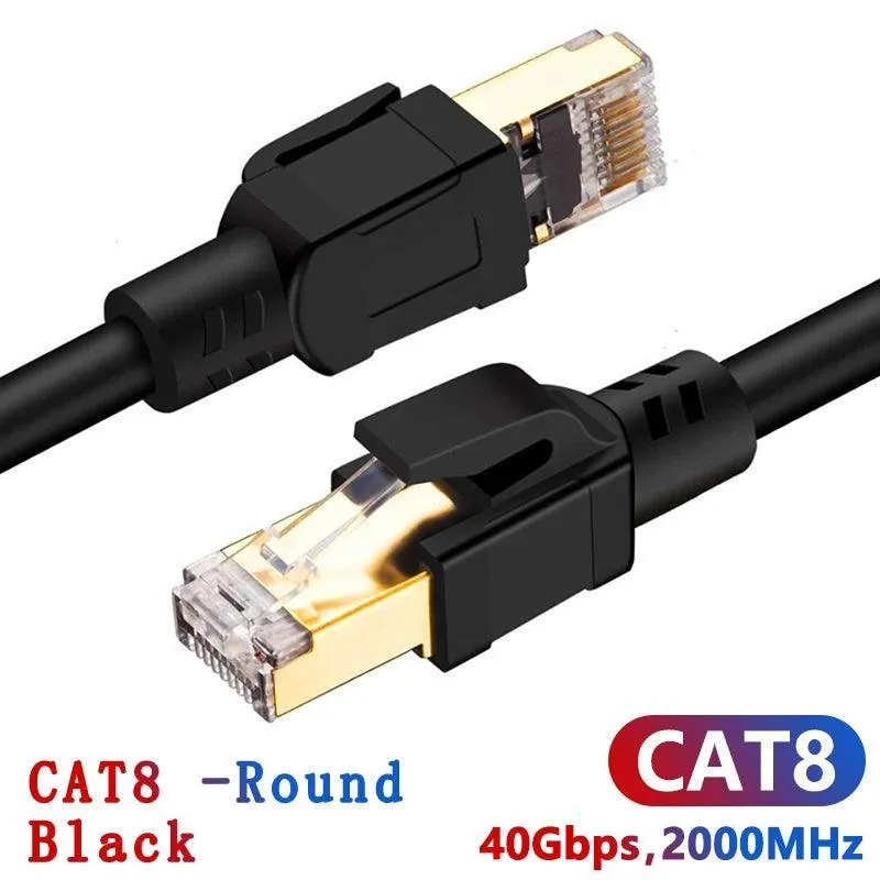 CAT8 Ethernet Cable: Hyper-Speed Data Transfer & Waterproof