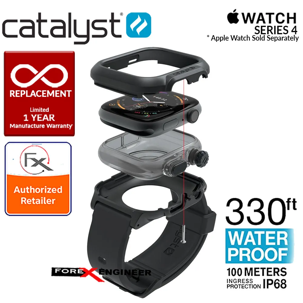 Catalyst Waterproof Case for Apple Watch Series SE - 6 - 5 - 4 - 44mm - Stealth Black 840625103706