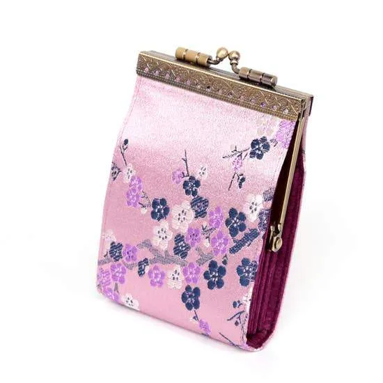 Cathayana Wallet: RFID Cherry Blossom Card Holder