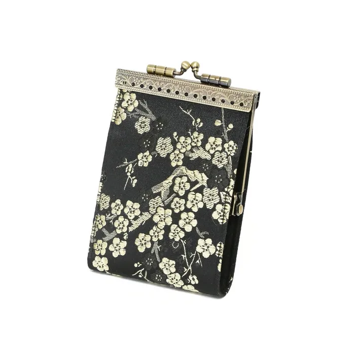 Cathayana Wallet: RFID Cherry Blossom Card Holder