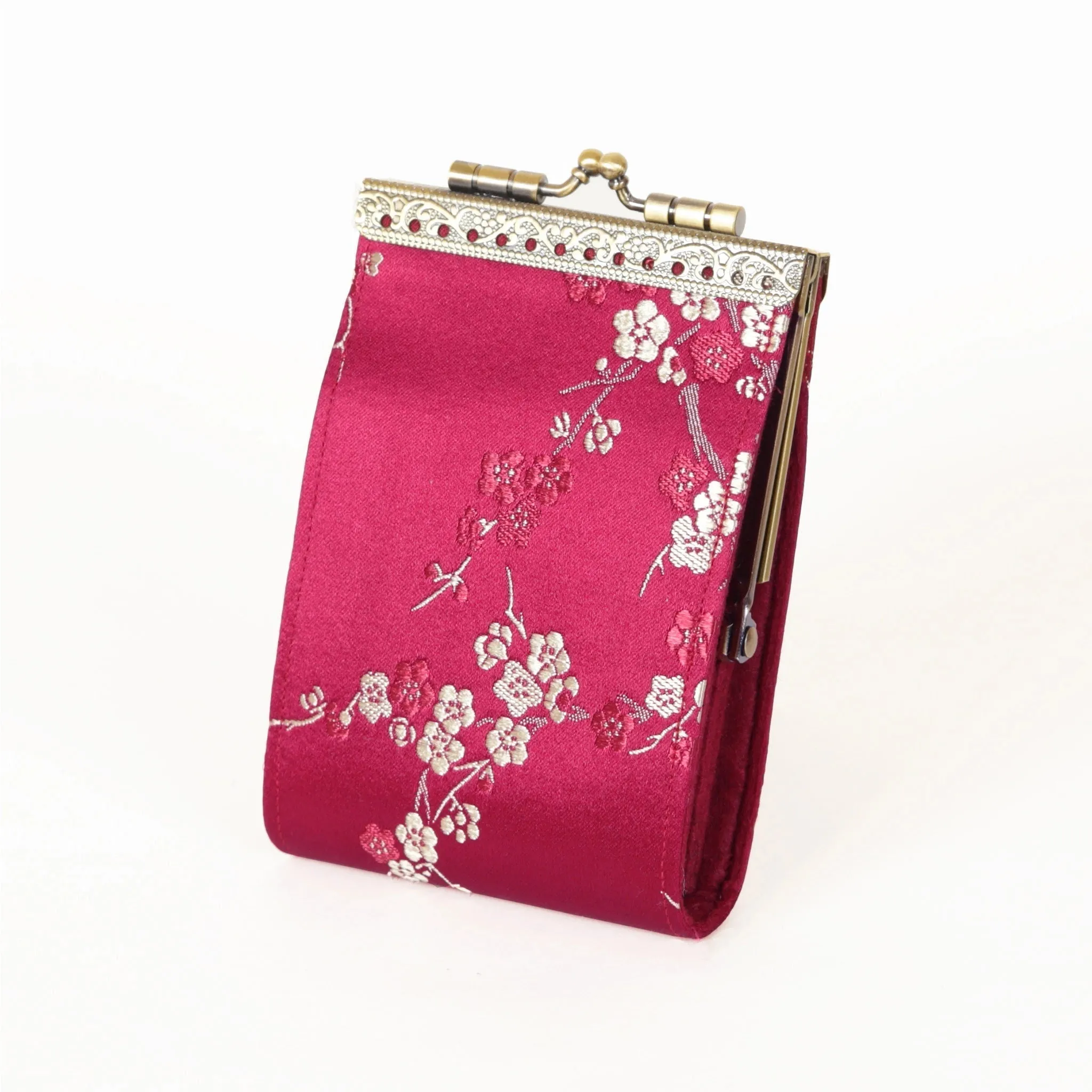 Cathayana Wallet: RFID Cherry Blossom Card Holder