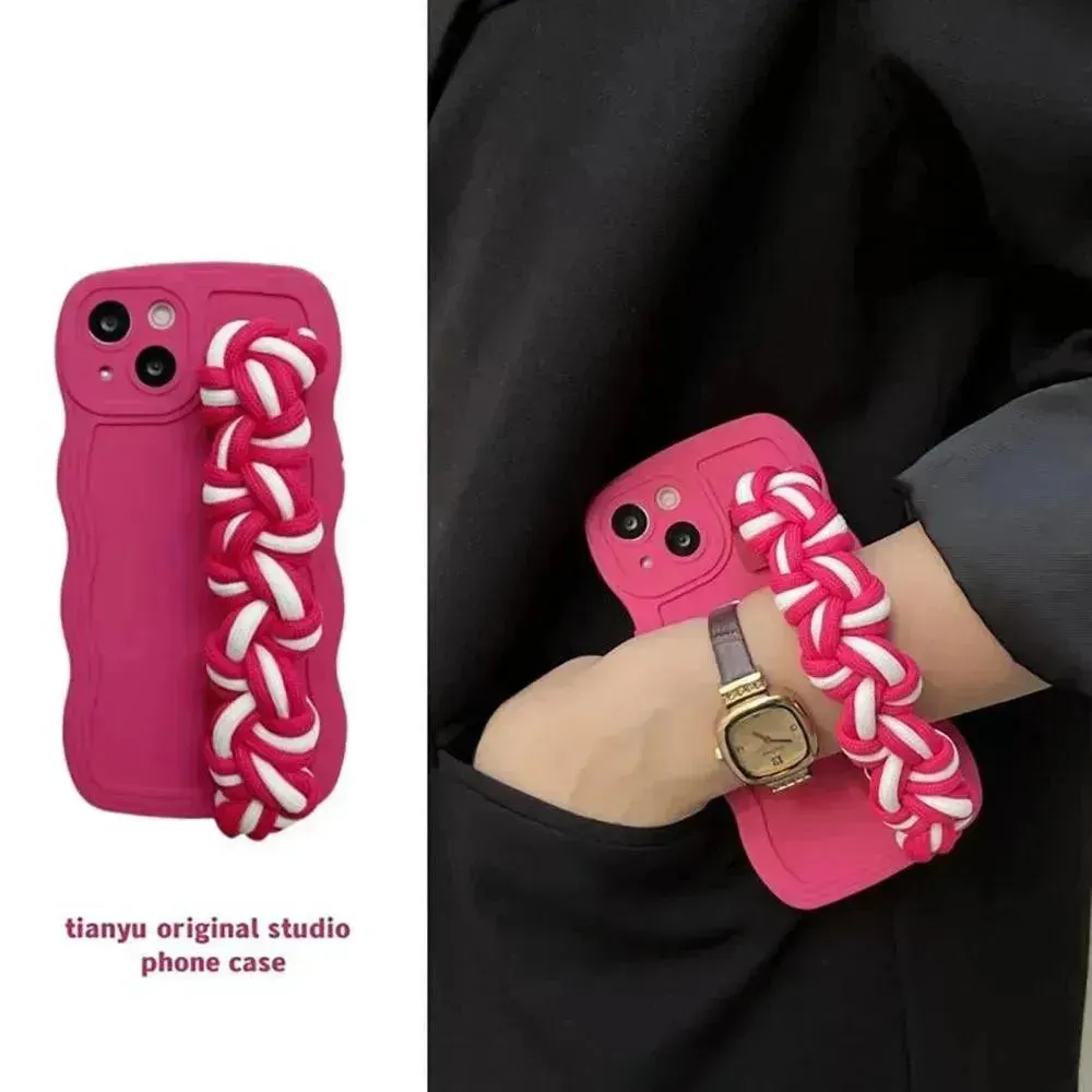 Chic Braided Wristband Phone Case (For iPhones)