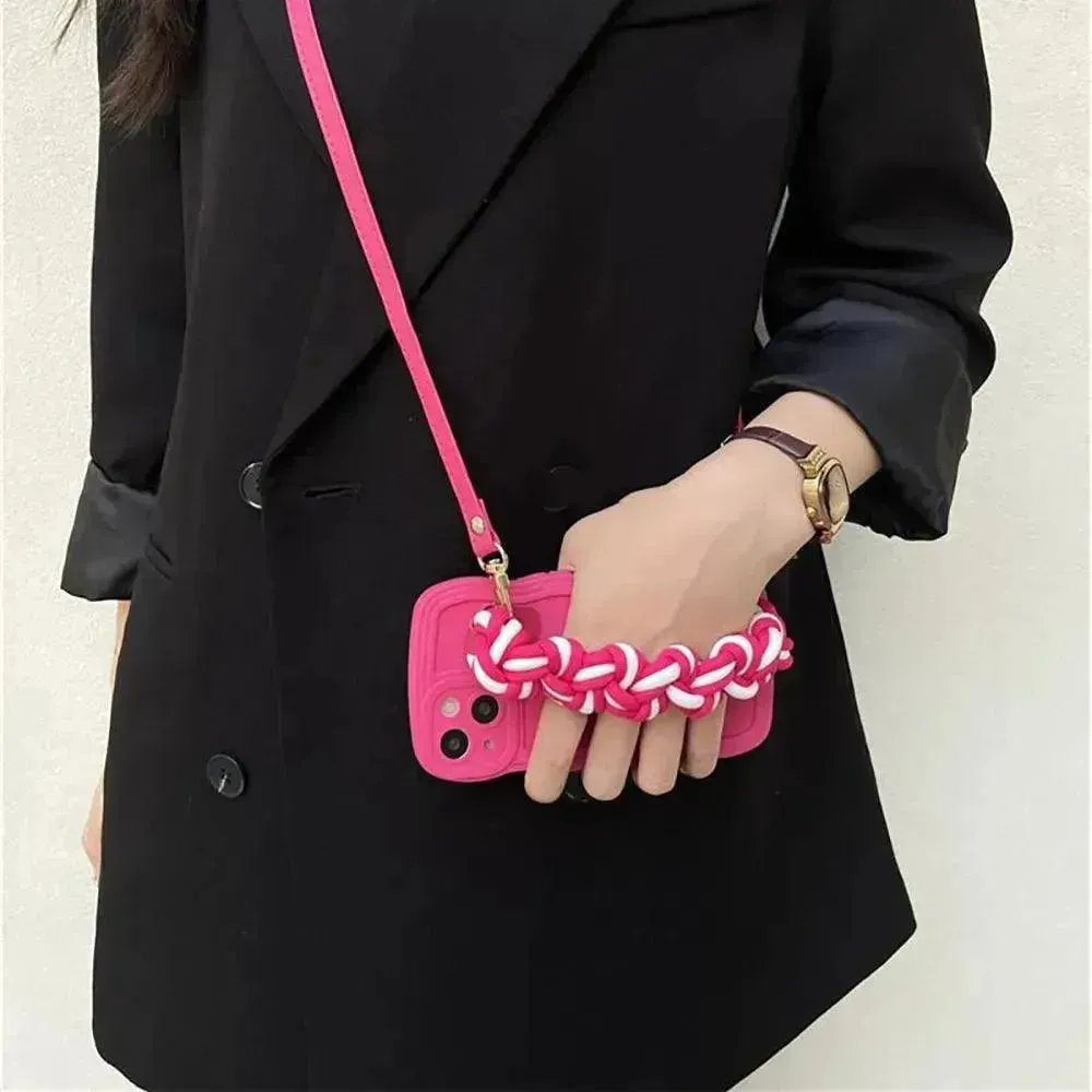 Chic Braided Wristband Phone Case (For iPhones)