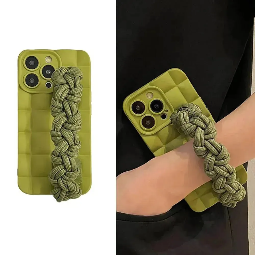 Chic Braided Wristband Phone Case (For iPhones)