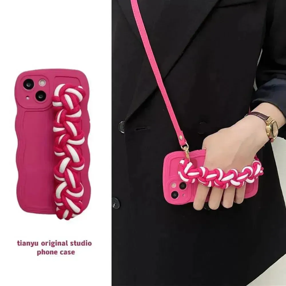 Chic Braided Wristband Phone Case (For iPhones)