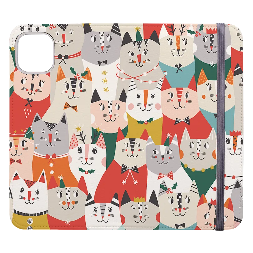 Christmas Cats Wallet Case By Ali Brookes