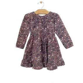 City Mouse Gathered Jersey Dress - Multi Floral