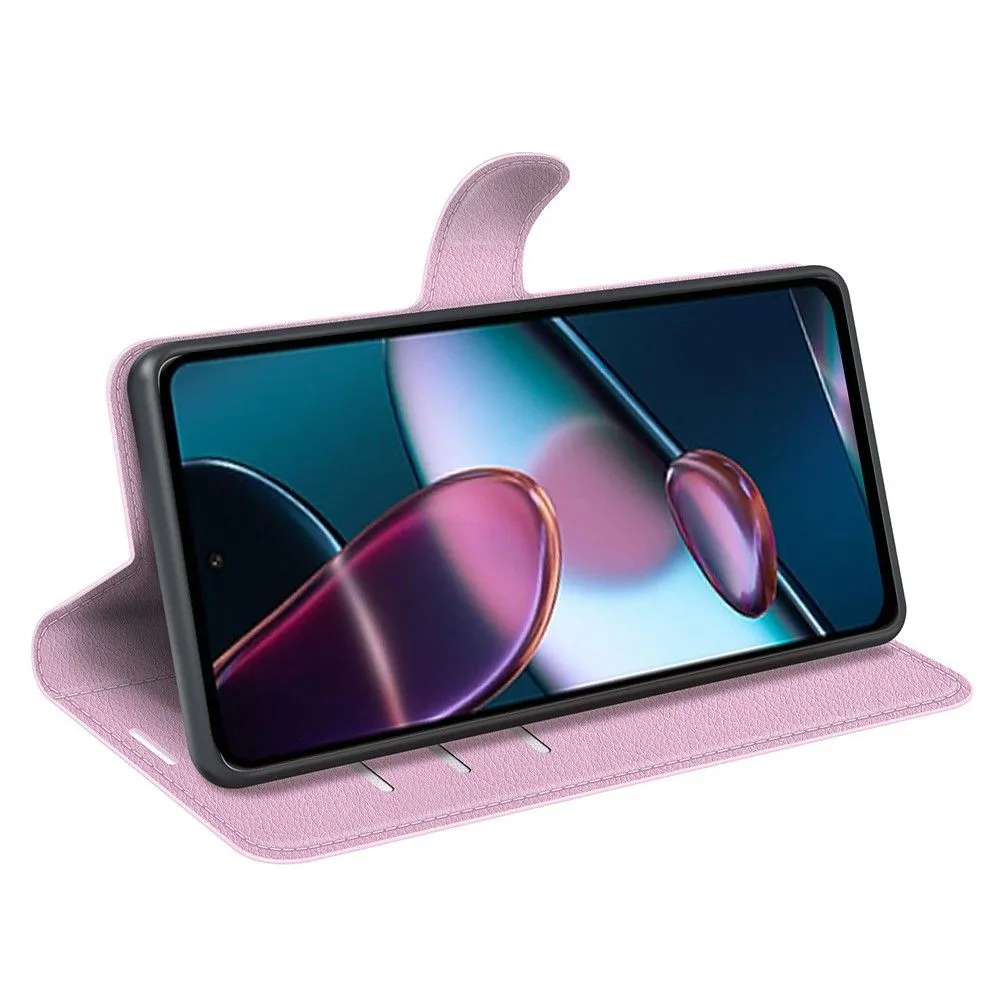 Classic Motorola Edge 30 flip case - Pink