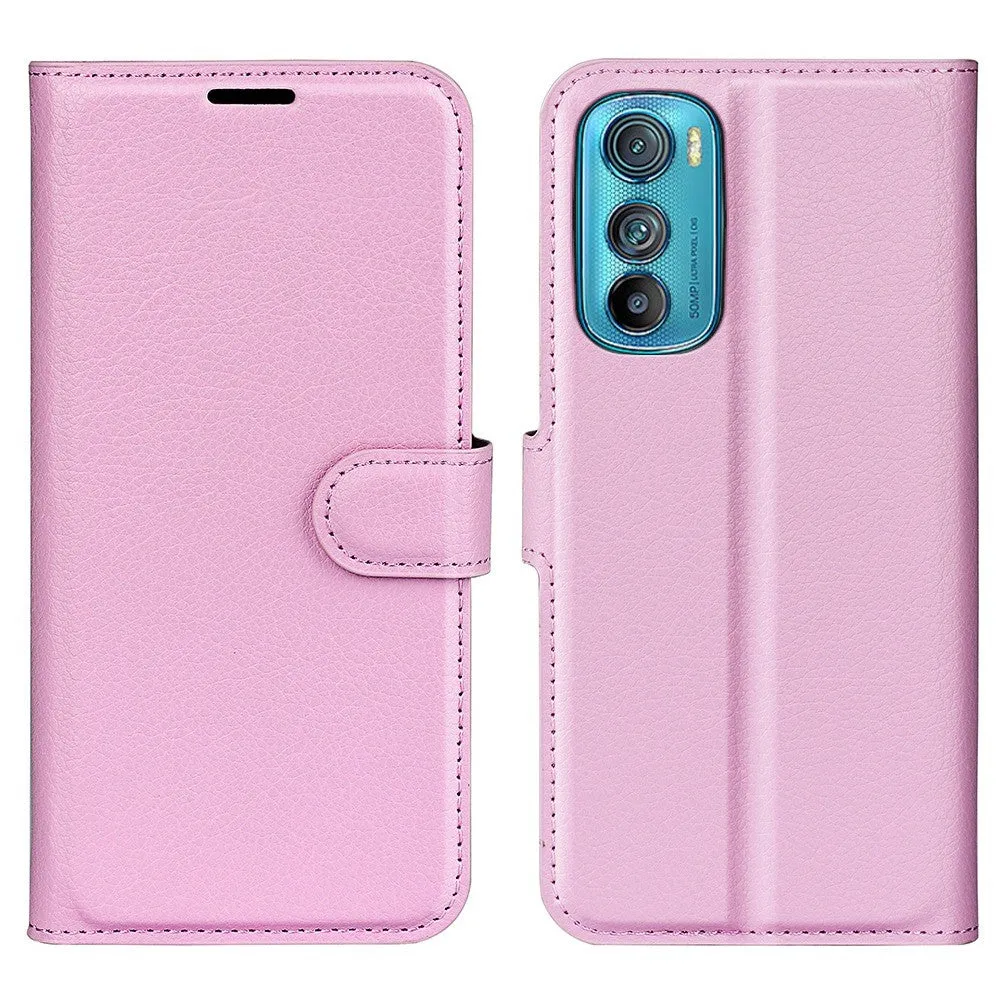 Classic Motorola Edge 30 flip case - Pink