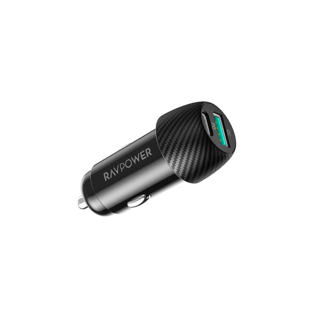 [CLEARANCE] RAVPower 2-Port USB Car Charger & Speedy Charging 49W / 50W with Universal Compatibility | RP-VC030, RP-VC032