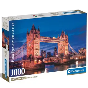 Clementoni Tower Bridge at Night 1000 Piece Puzzle