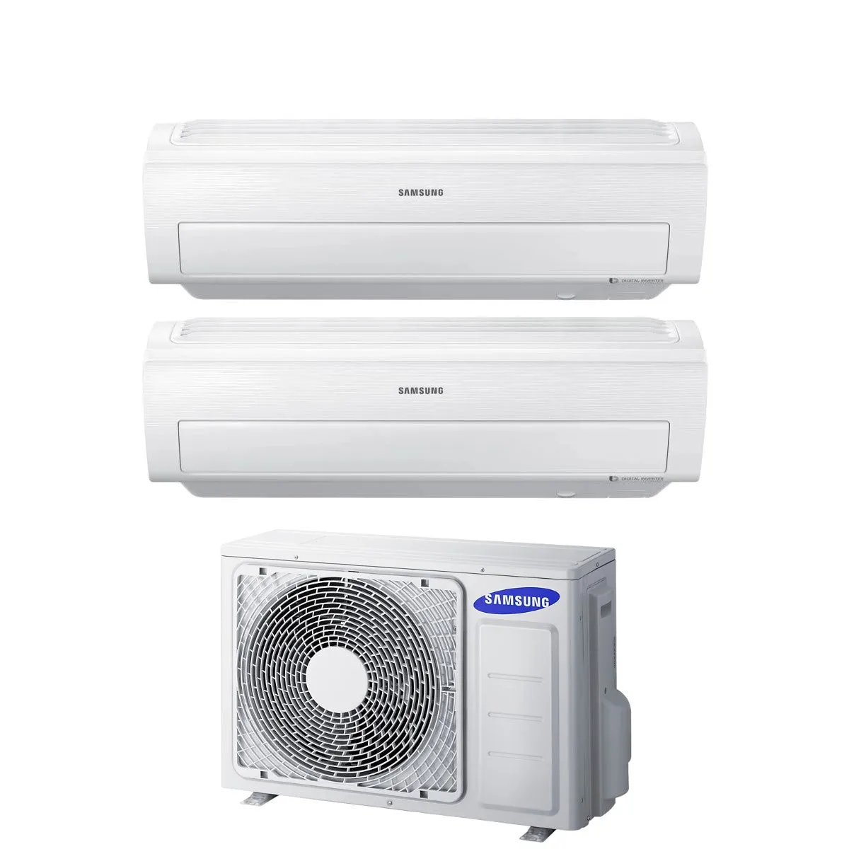 Climatizzatore Condizionatore Samsung Dual Split Inverter serie AR5500M 7 7 con AJ050FCJ2EH/EU R-410 Wi-Fi Integrato 7000 7000