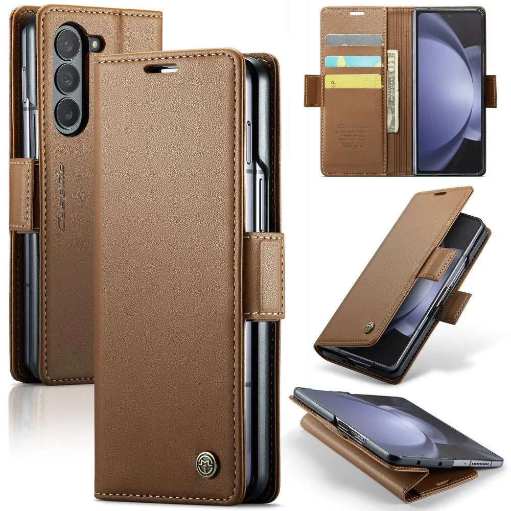 Concero Premium Leather Wallet Case for Galaxy Z Fold With Card Slot