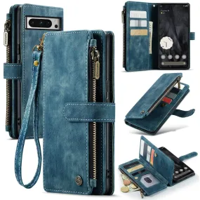 Cordis Leather Wallet Case For Google Pixel With Lanyard