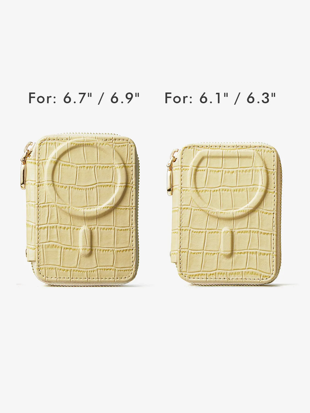 Crocodile Craft Set- Detachable Wireless Charging Crossbody Wallet Phone Case Set