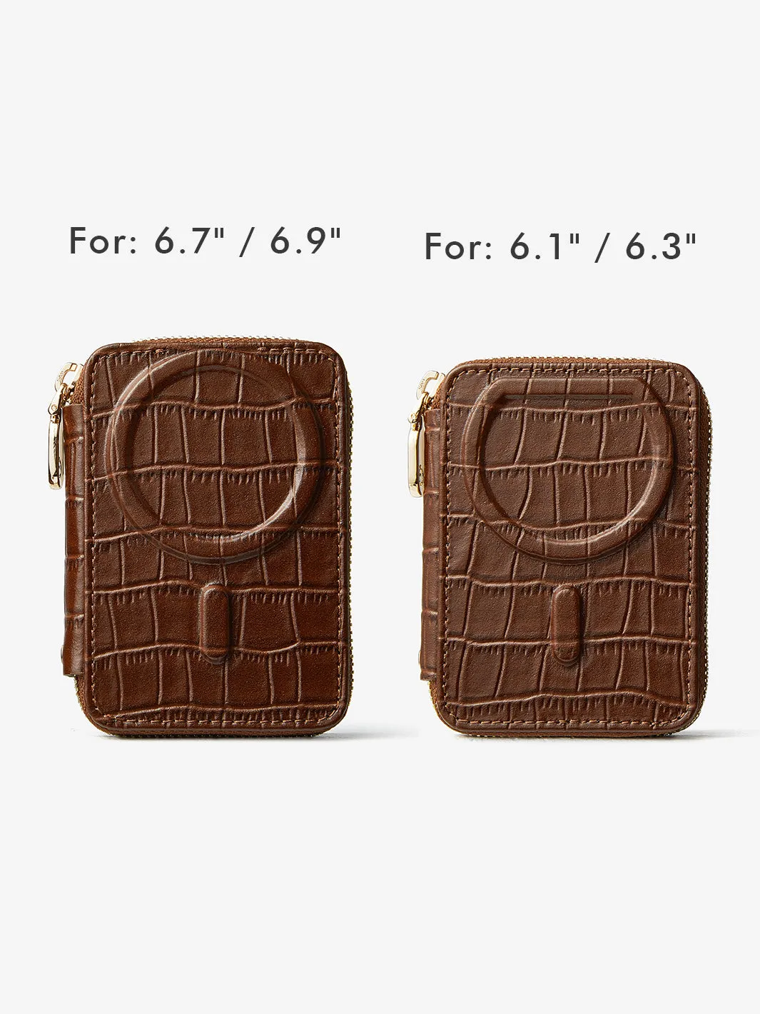 Crocodile Craft Set- Detachable Wireless Charging Crossbody Wallet Phone Case Set