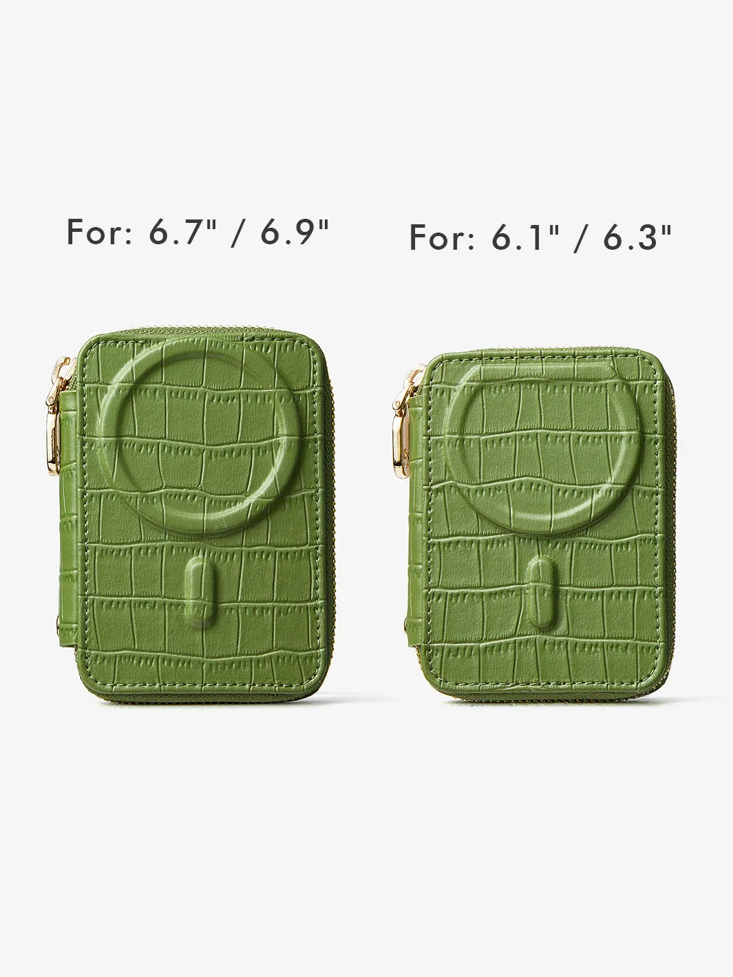 Crocodile Craft Set- Detachable Wireless Charging Crossbody Wallet Phone Case Set