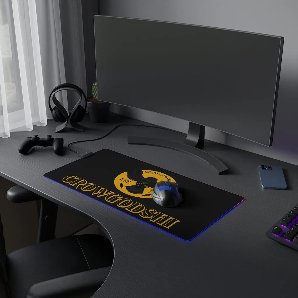 Crowgodshi LED Mouse Pad, GOLD