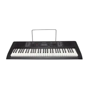 Crown CK-68 Touch Sensitive Multi-Function 61-Key Electronic Portable Keyboard with MIDI (Black)