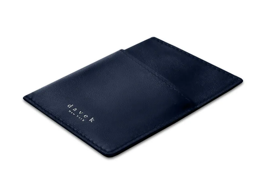 DAVEK CARDSLEEVE with pull tab for easy card access - NAVY